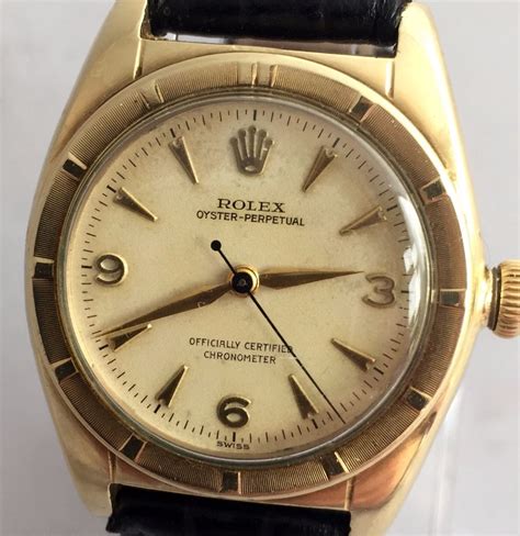 vintage rolex 5015 bubbleback gold steel